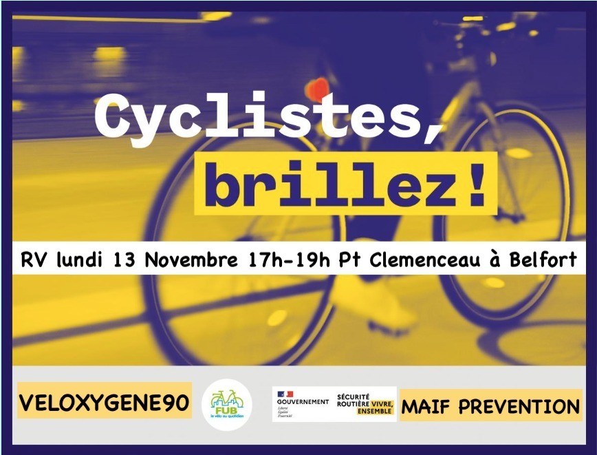 Campagne Cyclistes Brillez