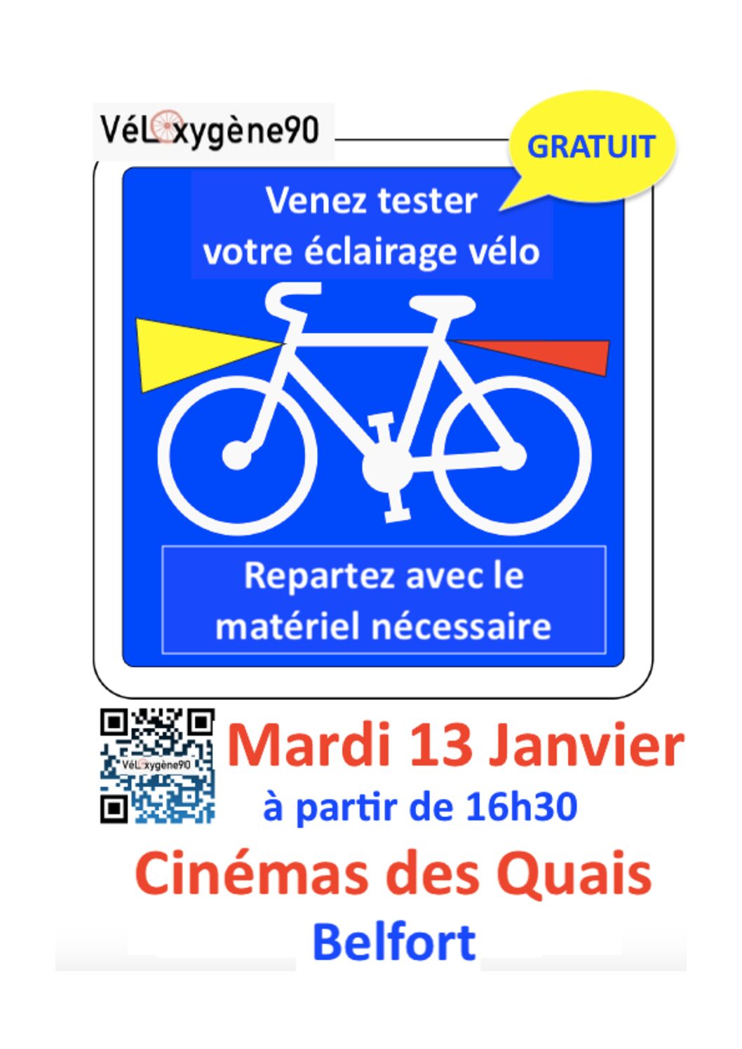 Lire la suite à propos de l’article Prochaine opération cyclistes brillez!